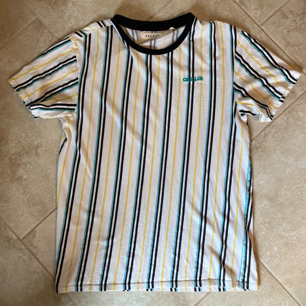 PacSun Striped Short Sleeved Shirt